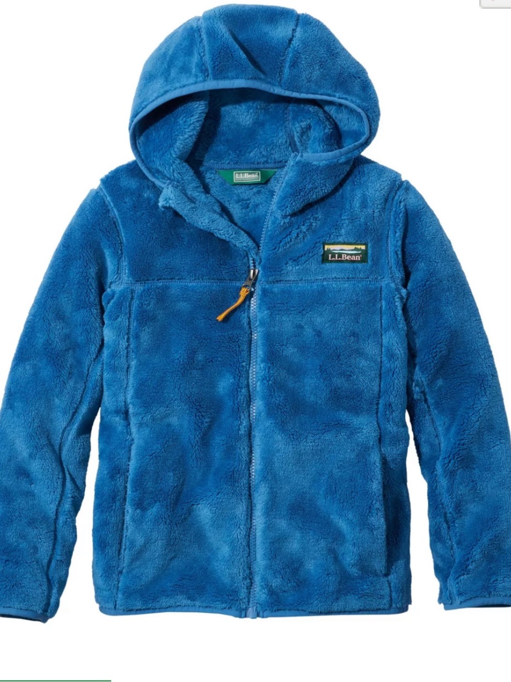L.L.Bean unisex kids hi-pile fleece jacket size small (8).